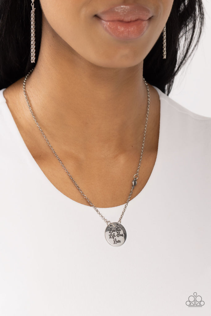 Live The Life You Love - Paparazzi  Silver Necklace