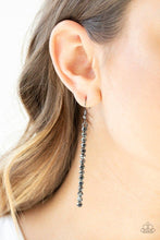 Load image into Gallery viewer, Grunge Meets Glamour - Paparazzi Black Earrings