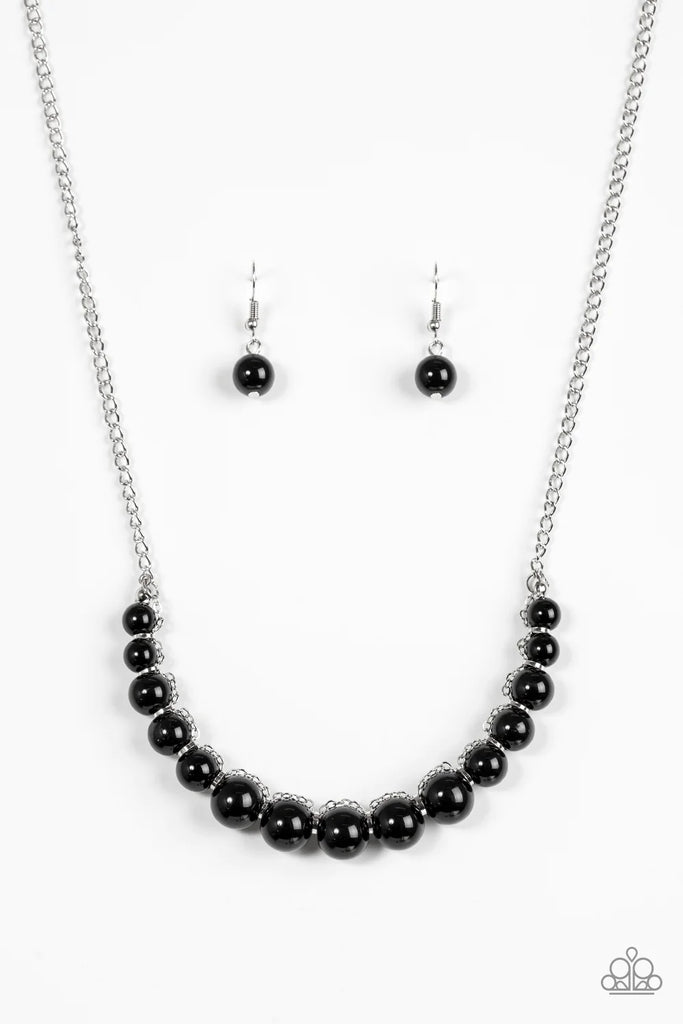 The FASHION Show Must Go On! - Paparazzi Black Necklace