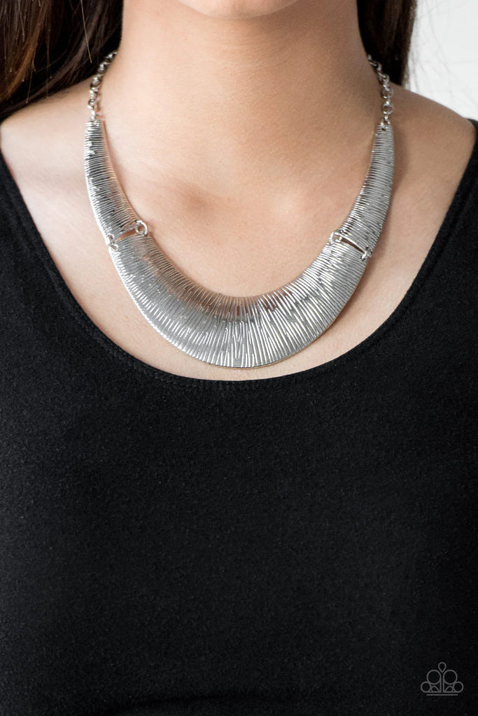 Feast or Famine - Paparazzi Silver Necklace