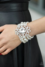 Load image into Gallery viewer, Rule The Room - Paparazzi White Bracelet