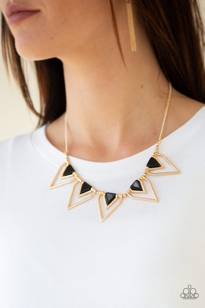 The Pack Leader - Paparazzi Gold Necklace