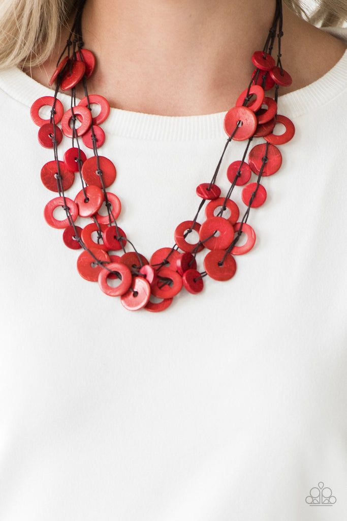 Wonderfully Walla Walla - Paparazzi Red Necklace