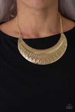 Load image into Gallery viewer, Large As Life - Paparazzi Gold  Necklace