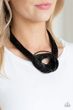 Load image into Gallery viewer, Knotted Knockout - Paparazzi Black Necklace