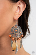 Load image into Gallery viewer, Desert Plains - Paparazzi Orange Earrings