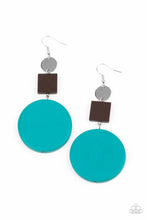 Load image into Gallery viewer, Modern Materials - Paparazzi Blue Earrings