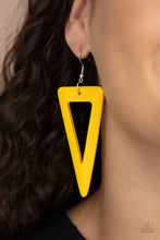 Load image into Gallery viewer, Bermuda Backpacker - Paparazzi Yellow Earrings