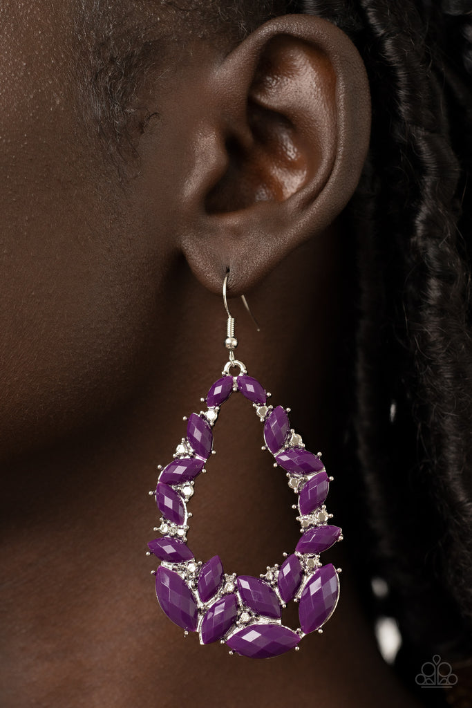 Tenacious Treasure - Paparazzi Purple Earrings (PREORDER)
