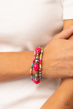 Load image into Gallery viewer, Confidently Crafty - Paparazzi Pink Bracelet
