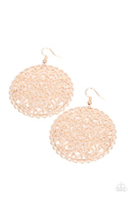 Load image into Gallery viewer, The Whole Nine VINEYARDS - Paparazzi Rose Gold Earrings