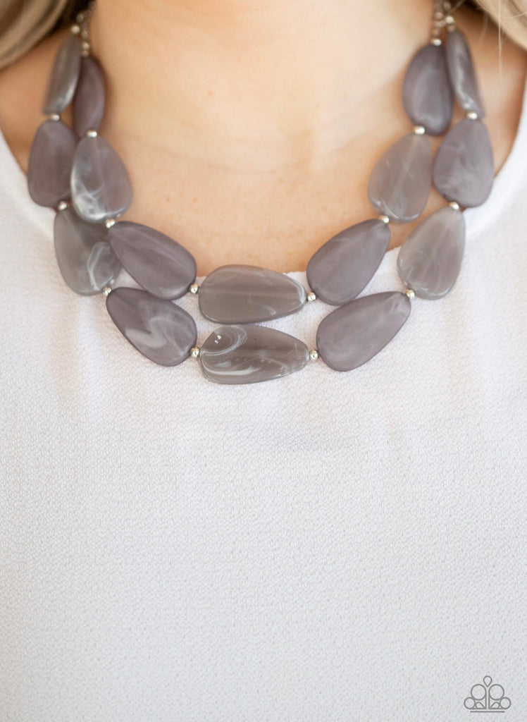 Colorfully Calming - Paparazzi Silver Necklace