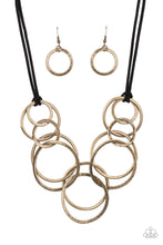 Load image into Gallery viewer, Spiraling OUT OF COUTURE - Paparazzi Brass Necklace