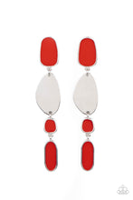 Load image into Gallery viewer, Deco By Design - Paparazzi Red Earrings