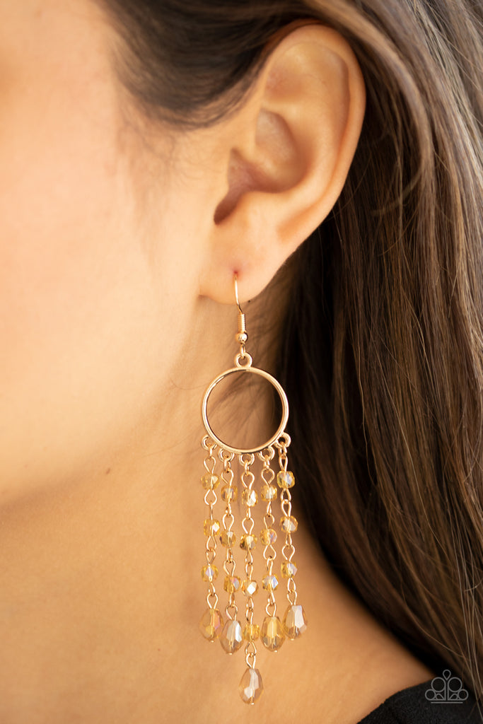 Dazzling Delicious- Paparazzi Gold Earrings