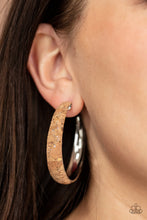 Load image into Gallery viewer, A CORK In The Road - Paparazzi Silver Earrings
