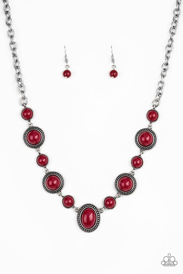 Voyager Vibes - Paparazzi Red Necklace