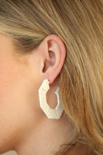 Load image into Gallery viewer, Fabulous Fiesta - Paparazzi White Earrings